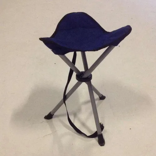 Small 3 Legged Foldable Camping Fishing Stool Blue
