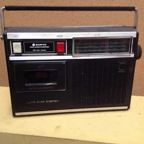 Sanyo Radio Cassette Recorder black / silver