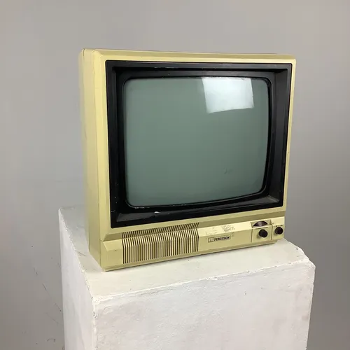 Period Cream Ferguson Portable Television