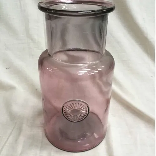 Light pink bottle style vase