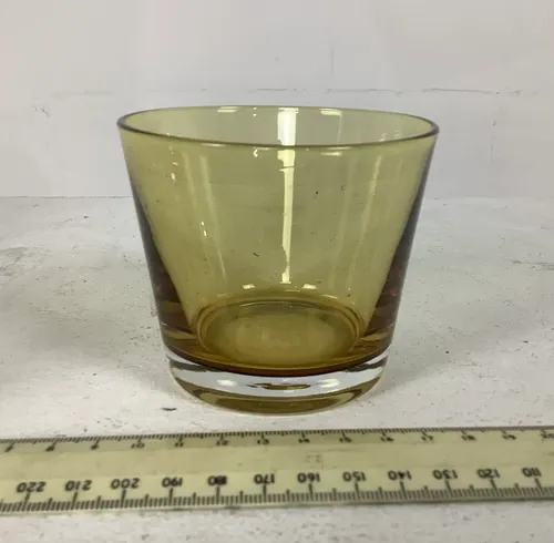 Amber Glass Cup (4 Available)
