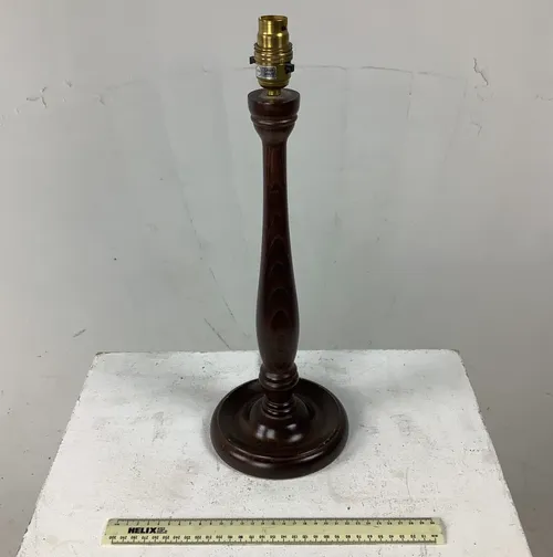 Dark Wooden Table Lamp Base