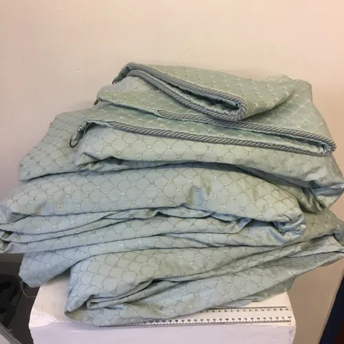 Turquoise period Curtains