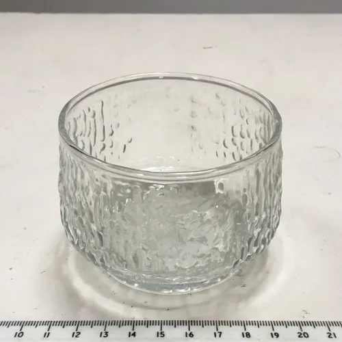 Mottled glass sugar bowl