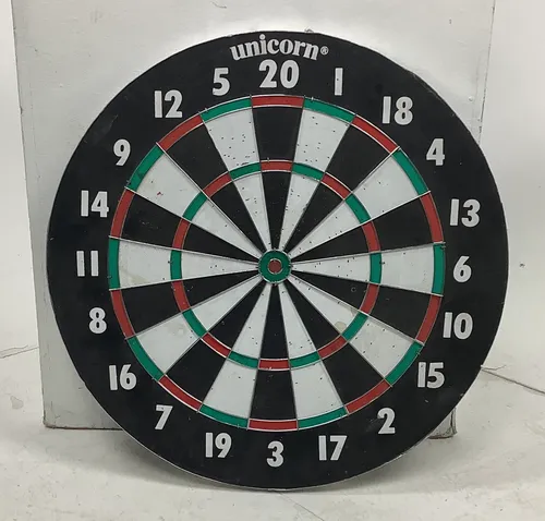 Unicorn Dart Board with Target Game On Reverse