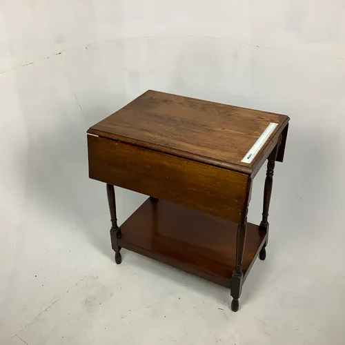 Dark wood drop leaf table