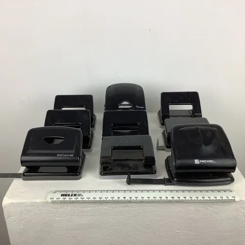 Modern Black Metal/Plastic Hole Punch