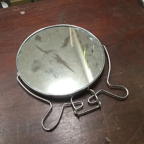 Metal Folding Tabletop Mirror