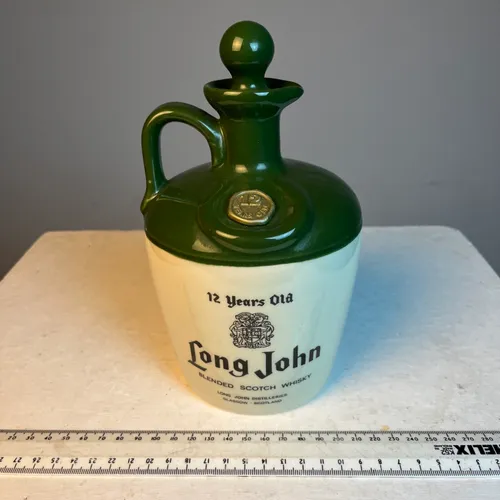 Long John Blended Scotch Whisky 12 year old stoneware bottle