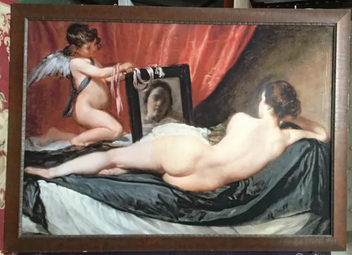 The Toilet  of Venus by Diego Veláquez Painting  139cm x 193cm
