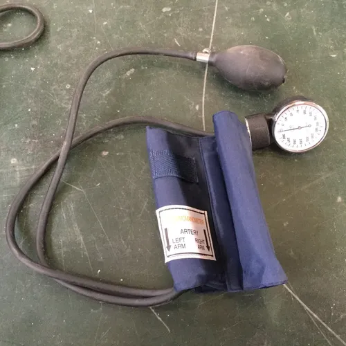 Navy Blue and Black Blood Pressure Cuff