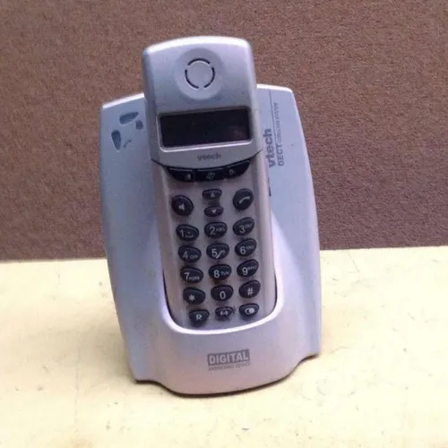 white cordless telephone