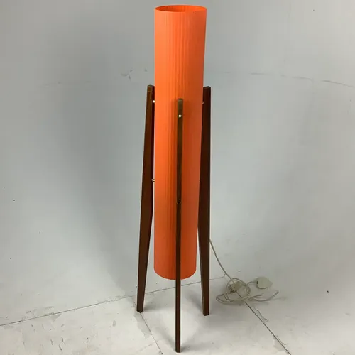 Orange rocket lamp