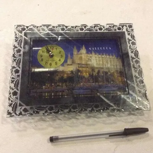 tourist shadow box wall clock from Mallorca