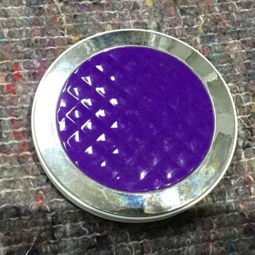 Silver/purple compact mirror