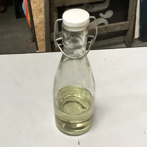 Glass hinged bottle