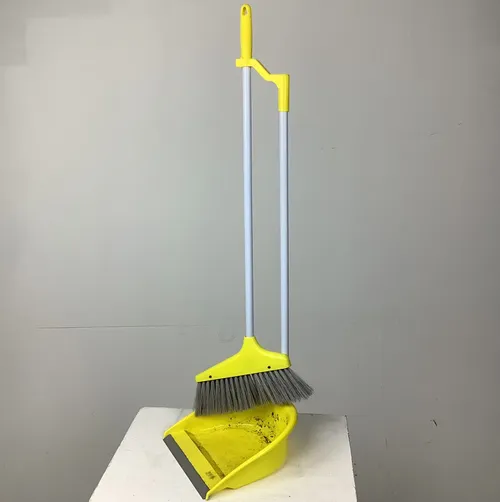 Yellow and  Grey  Dustpan and Brush