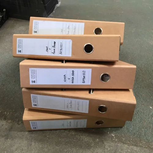 Card Lever Arch Files with Bumph