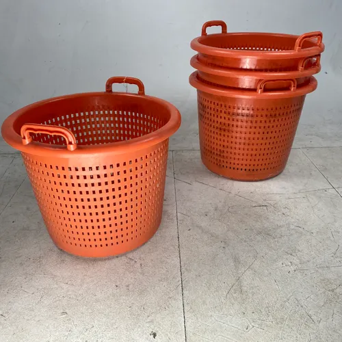 Round Orange Washing / Laundry Basket (4 available)