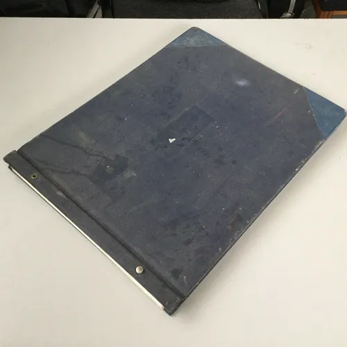 Period Large Blue Hardback Accounting Ledger Book