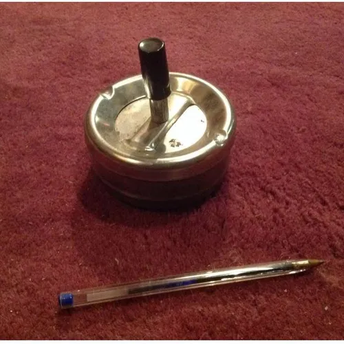metal circular ashtray