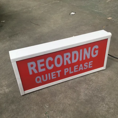 Recording Quiet Please Light Box