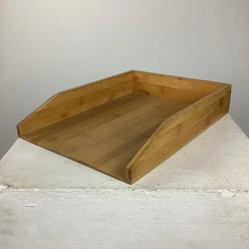 Light Wooden Invoice Tray