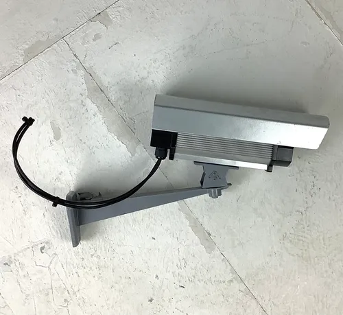 Silver & Black CCTV Camera with Grey Wall Mount - 2 Available