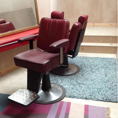 Period Red Barber Chair