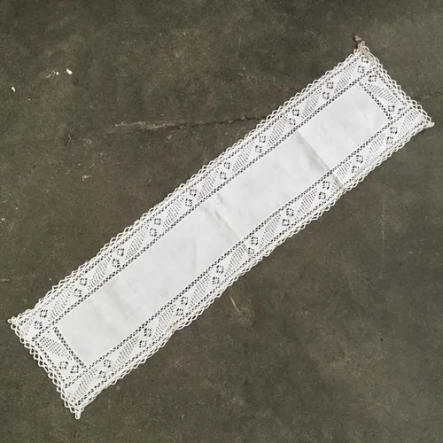 Period White Table Runner