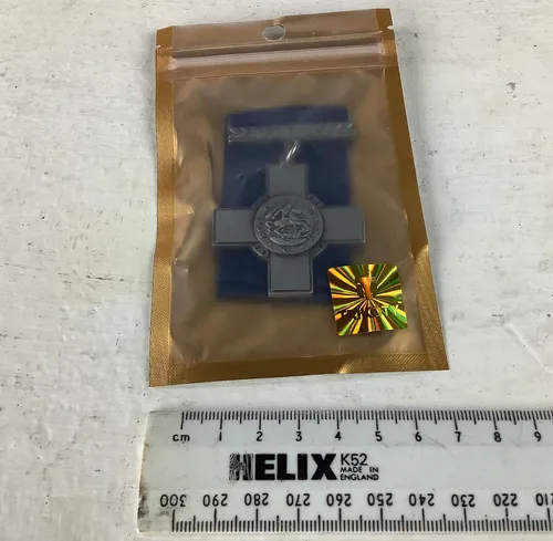 Blue Ribbon “For Gallantry” Lapel Medal