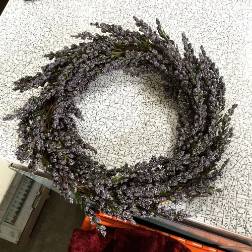 Purple Flower Wreath