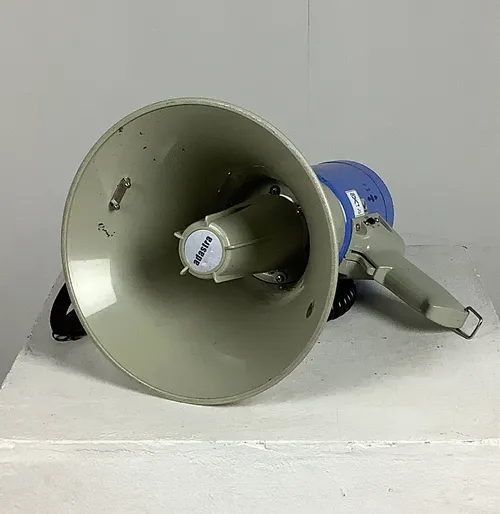 Adastra Grey and Blue Megaphone