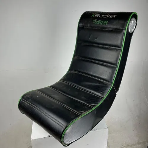 Black and Green X Rocker Curve Gaming Chair