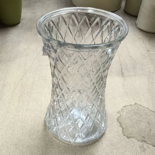 Cut glass vase 