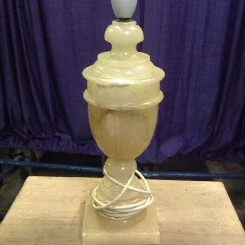 alabaster stick lamp base 1