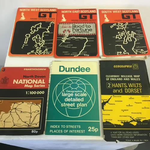 Various retro maps and plans