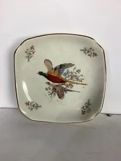 Decorative Square Bird Plate