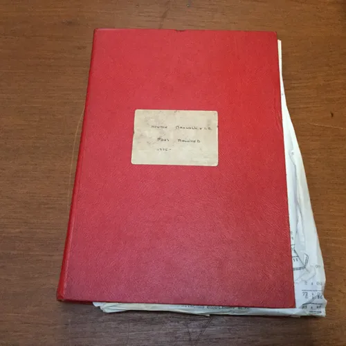 Period Red 1975 Accounts Hardback Notebook Cash Book