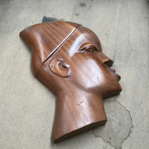 Wood Face Ornament