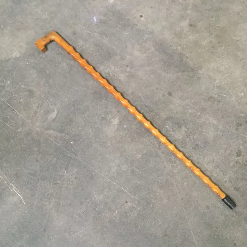 Light wood walking stick with 90 degree handle