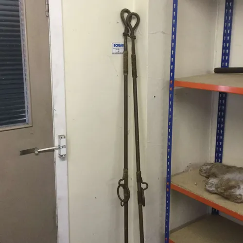 iron pole with hoop end