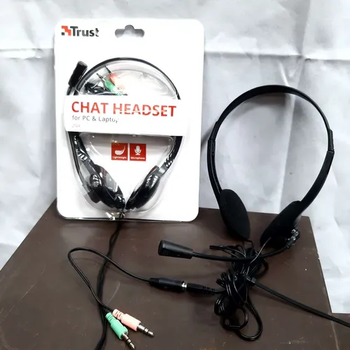 Black Call Centre / Computer Chat Headset