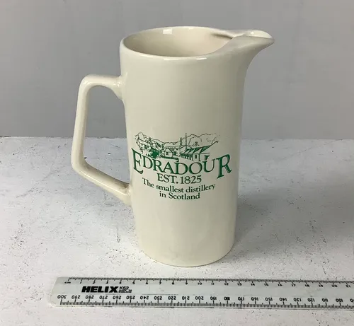 Cream Ceramic Edradour Whisky Water Jug