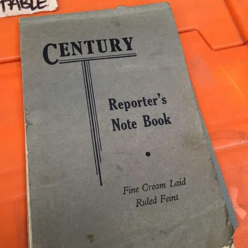 Century reporter-style note book