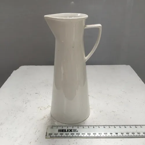Tall White Jug Vase
