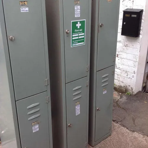 Double section locker storage units (3 Available)