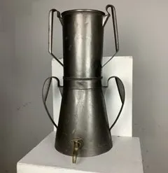 Period Two Tiered Steel Stovetop Pot with Tap