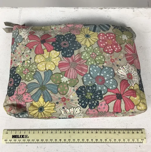 Colourful Floral Print Toiletry Bag