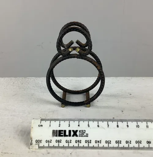 Period Twisted Metal with Gold Detail Desk Tidy